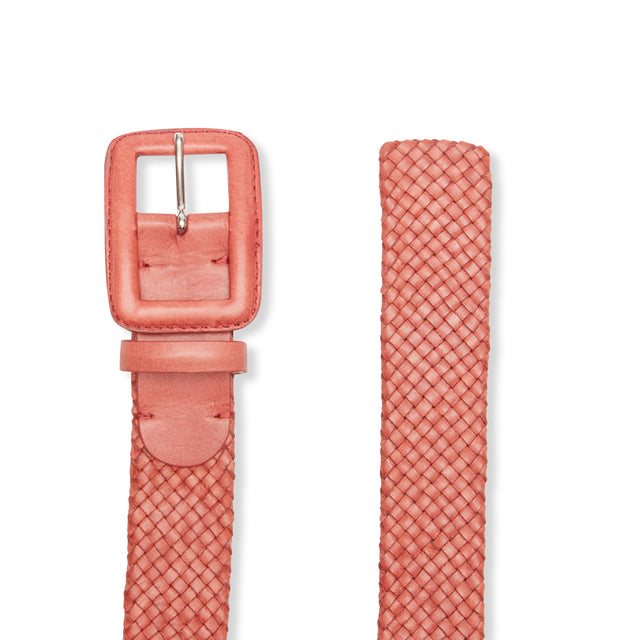 Cintura donna in pelle intrecciata