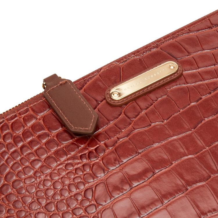 Bustina donna in pelle