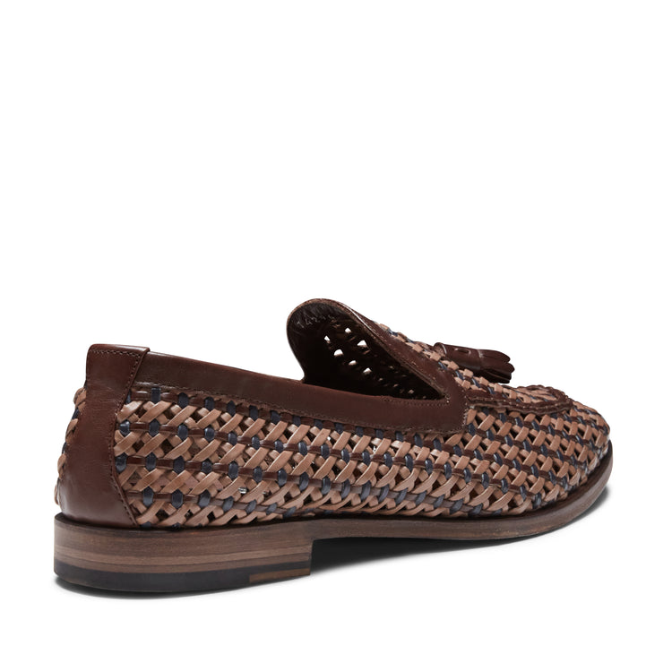 Mocassino Brera in pelle intrecciata