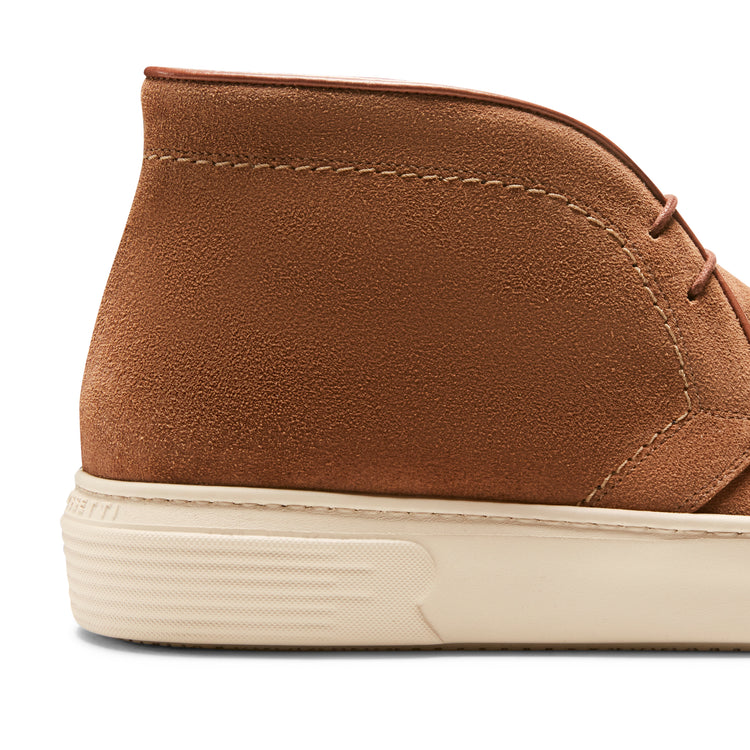 Desert boot in suede da uomo color castoro