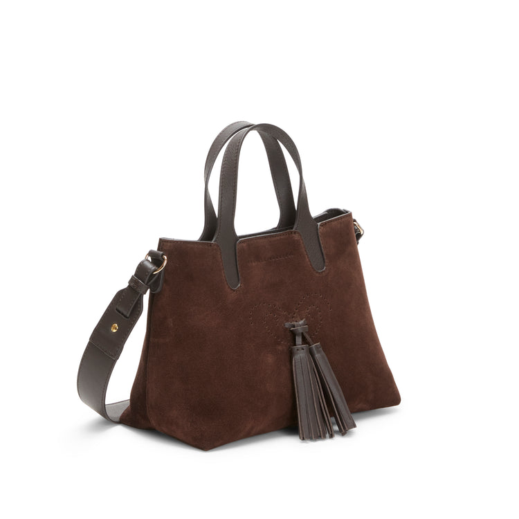 Hobo Tote Bag in suede