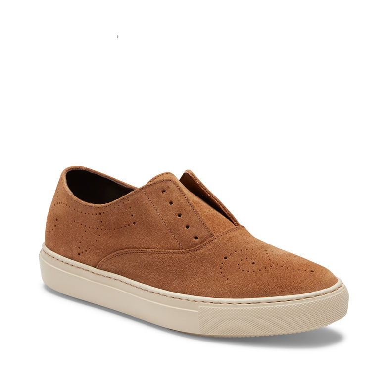Sneaker Hobo Sport in suede da uomo color castoro