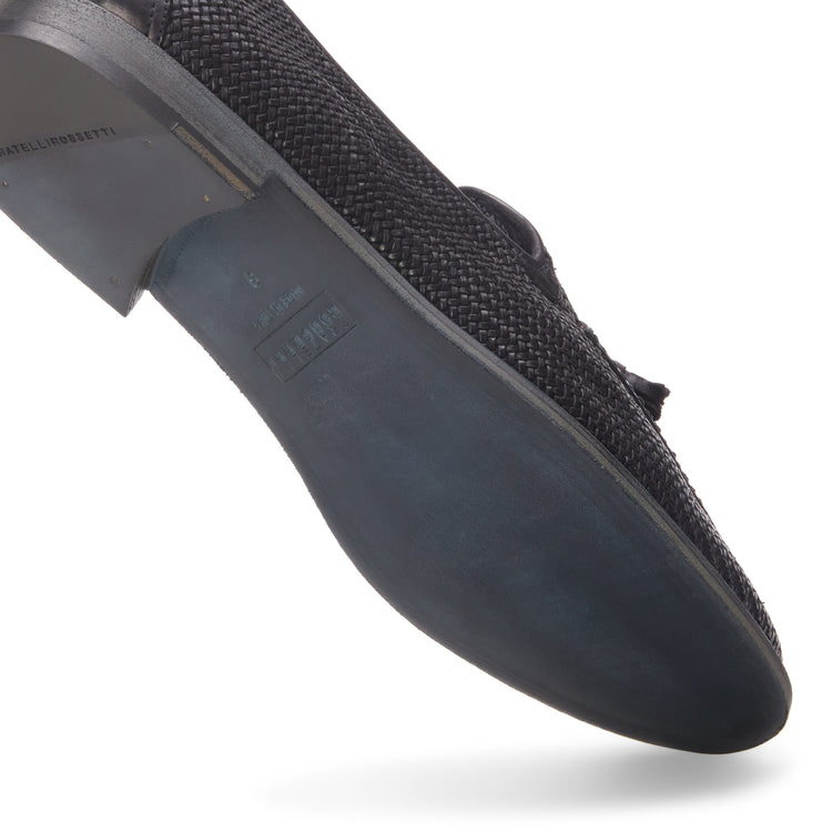 Mocassino Brera in pelle intrecciata da uomo