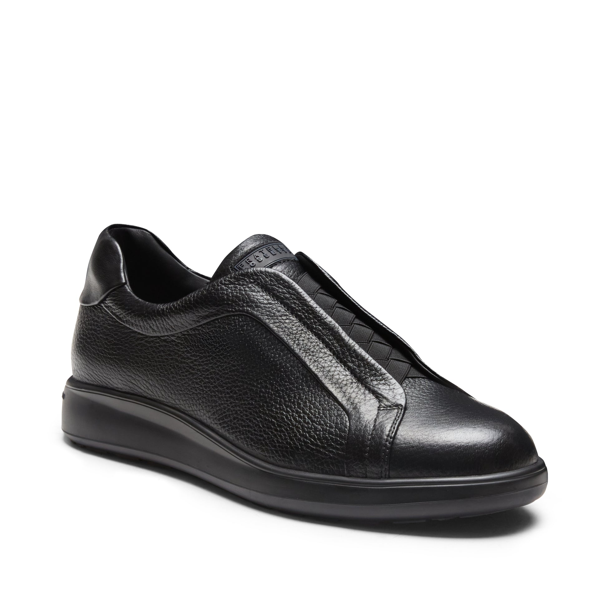 Black leather sneaker|Fratelli Rossetti