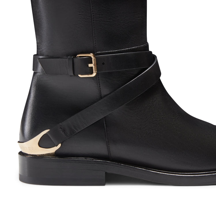 Stiefel Magenta aus Leder für damen