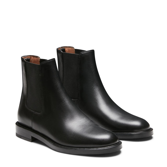 Bottines Beatles en cuir pour femme