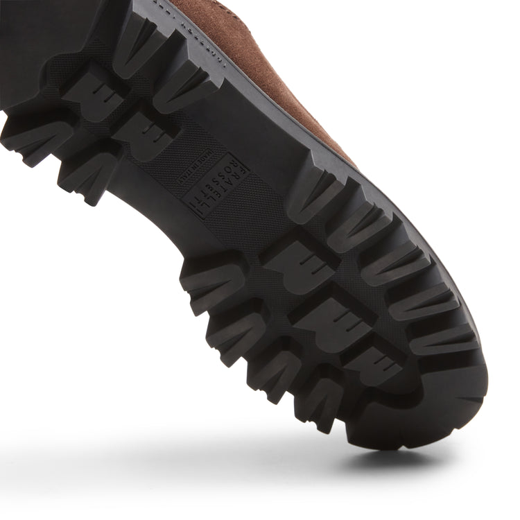 Derby in suede da donna