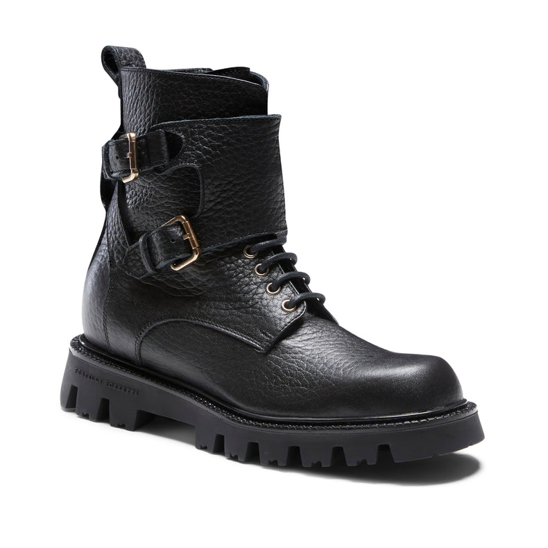 Stivaletto biker in pelle da donna