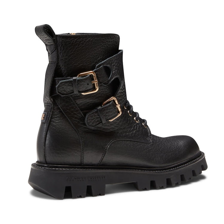 Stivaletto biker in pelle da donna