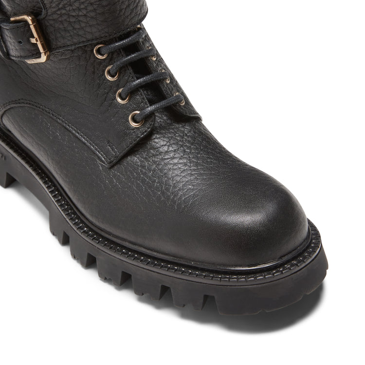 Stivaletto biker in pelle da donna