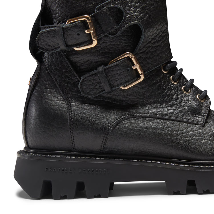 Stivaletto biker in pelle da donna