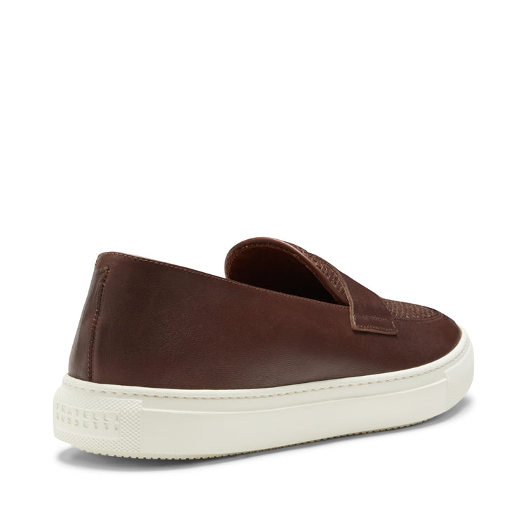 Mocassino in pelle intrecciata da uomo