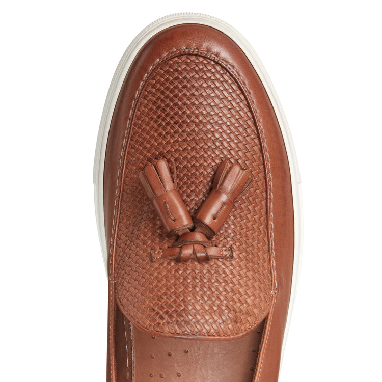 Sneakers en cuir tressé Brera Sport pour hommes