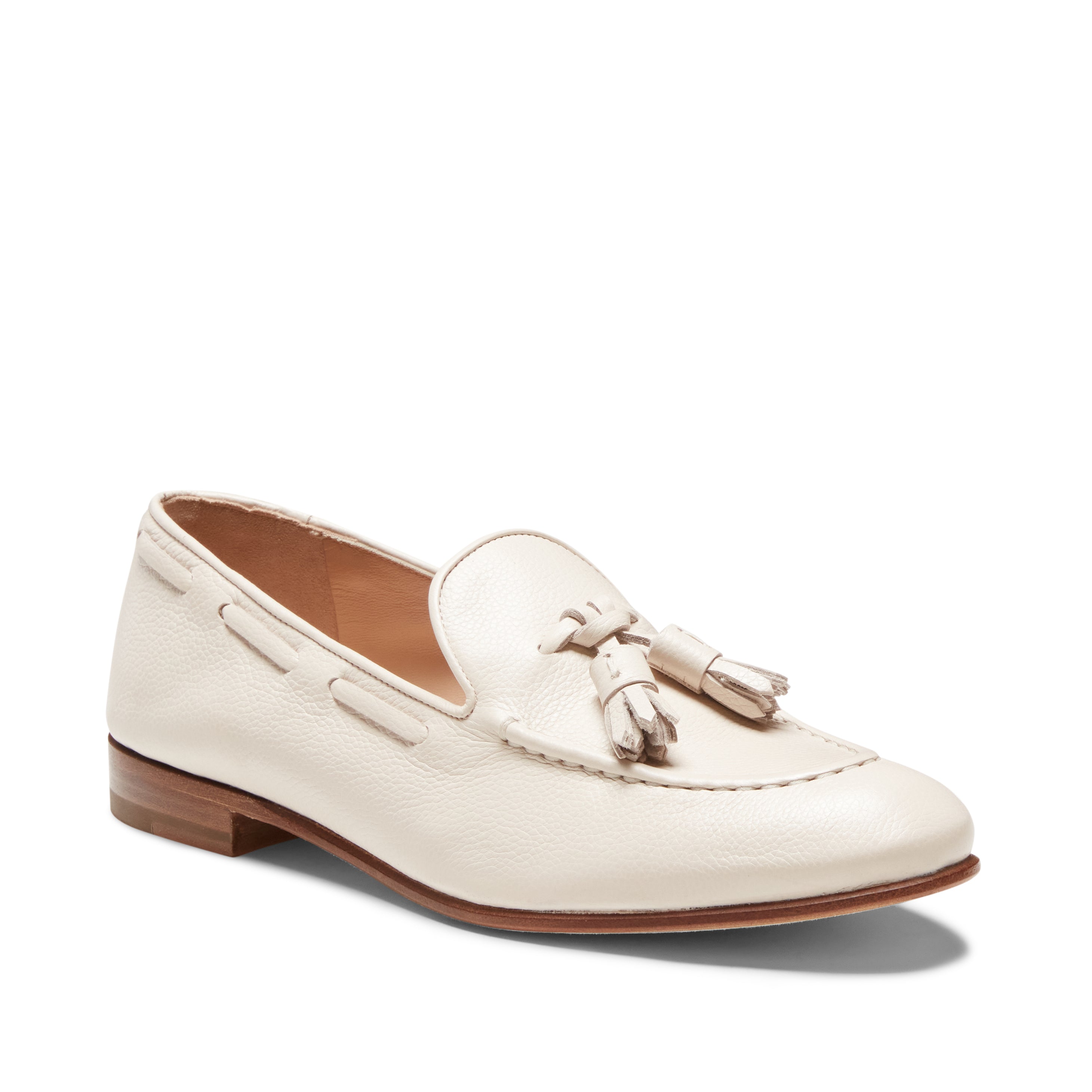 Women's Ivory Leather Brera Loafer |Fratelli Rossetti