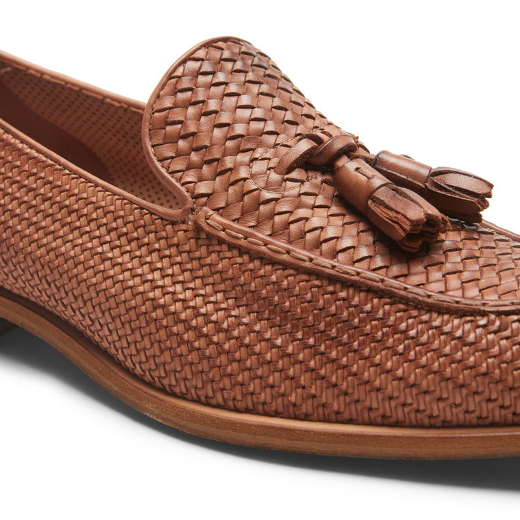 Mocassino Brera in pelle intrecciata da uomo