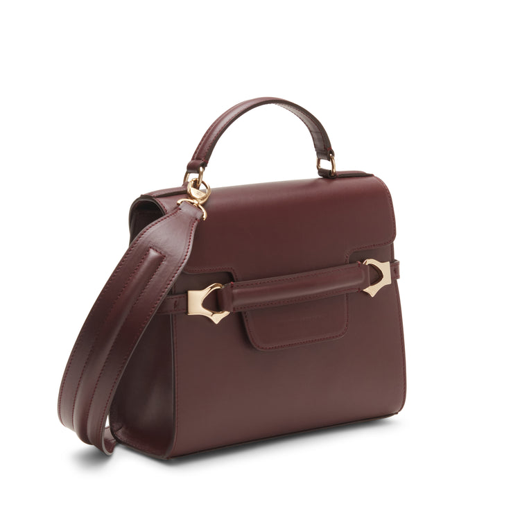 Sac fourre-tout en cuir magenta