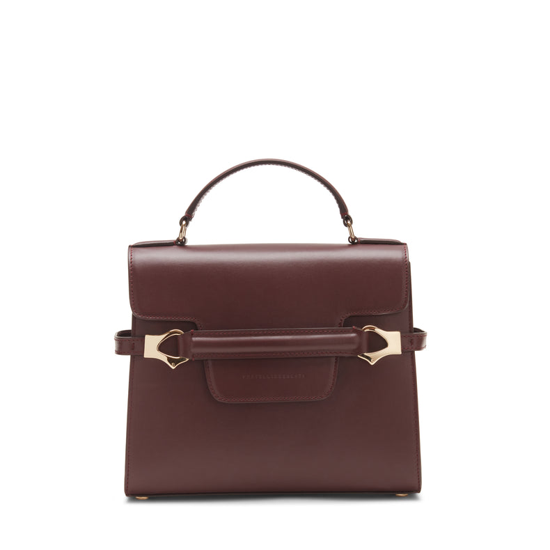 Sac fourre-tout en cuir magenta