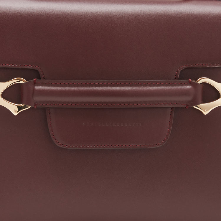 Sac fourre-tout en cuir magenta