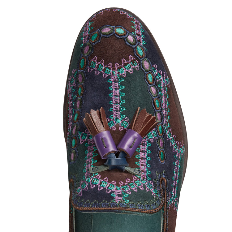 Men's Brera Special Embroidery Suede Loafer