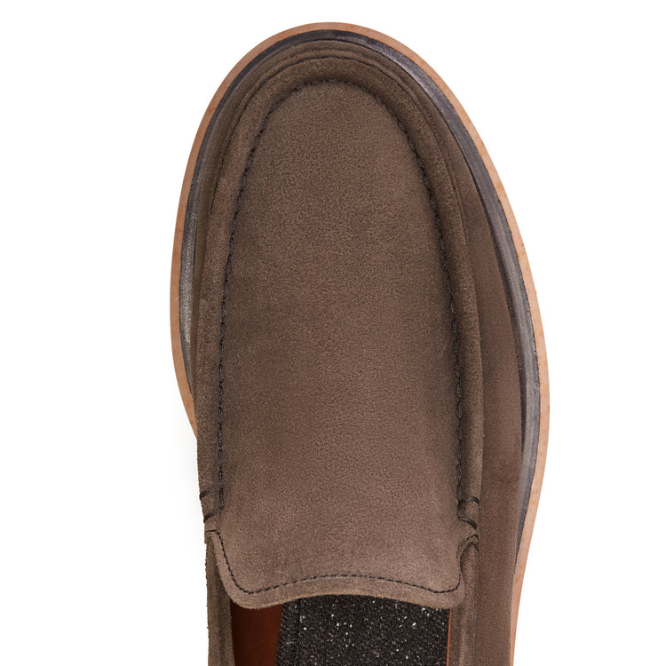 Mocassino in suede da uomo