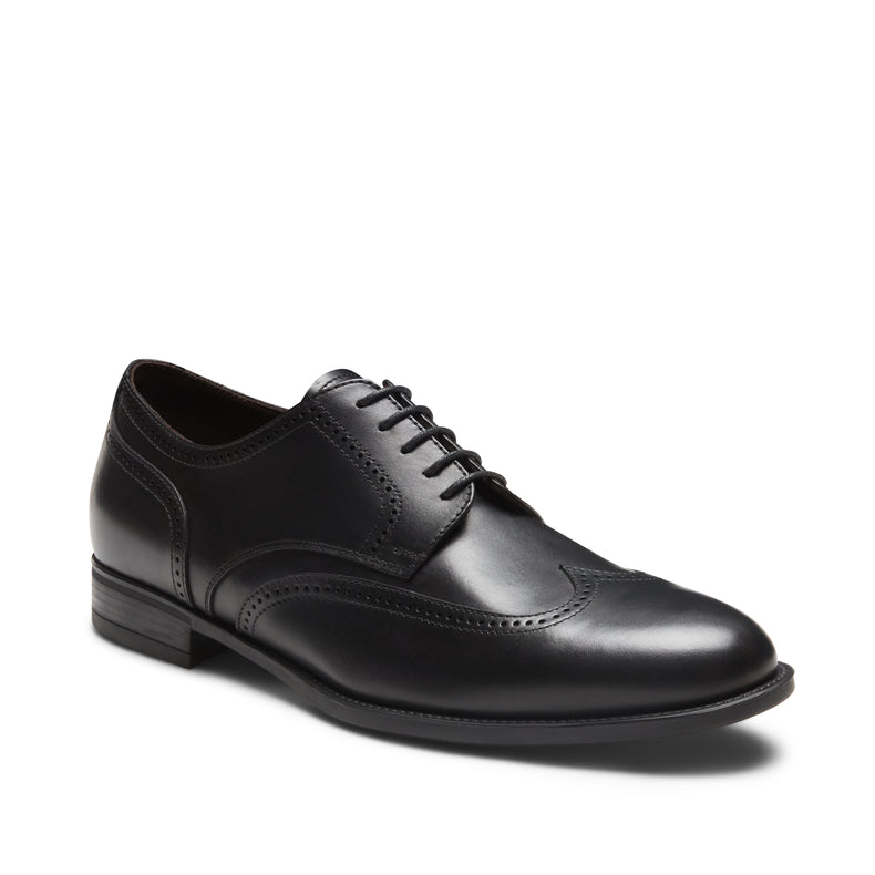 Leather derby lace-up