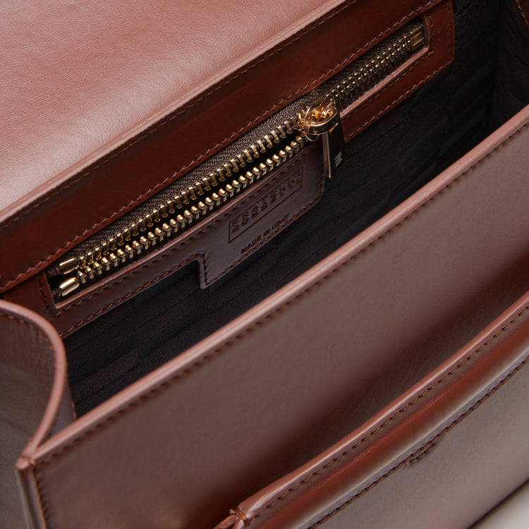 Magenta Tote bag in pelle