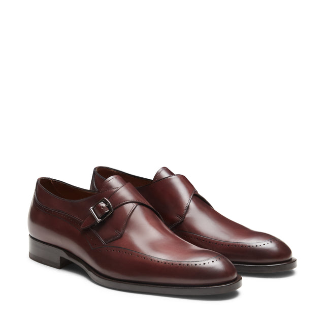 Single-Buckle Leather Derby Shoe