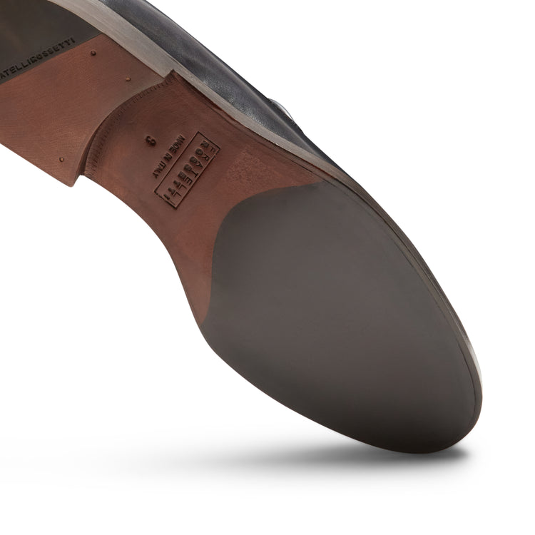 Brera Cut Mokassin aus zweifarbigem Leder