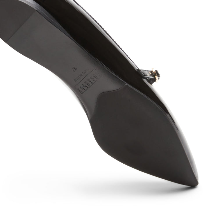 Patent leather flats