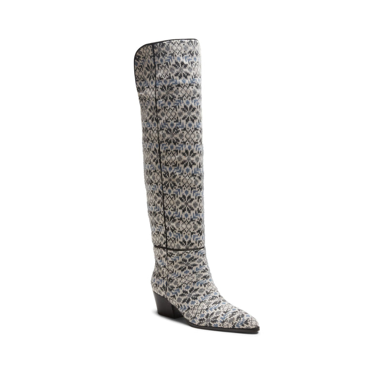 Patterned fabric boot