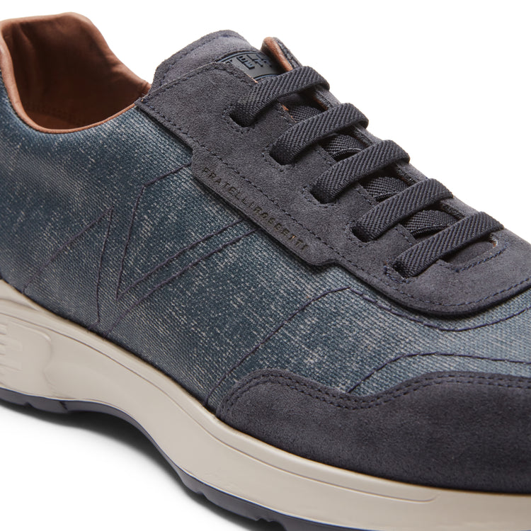 Fabric and suede sneaker 