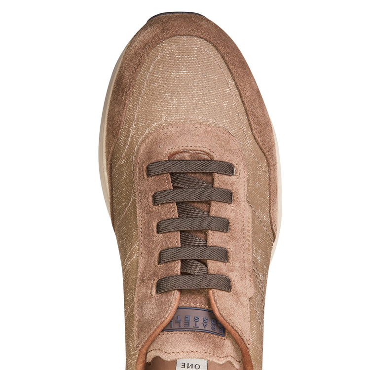 Fabric and suede sneaker 