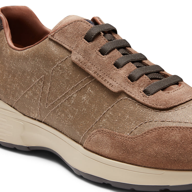 Fabric and suede sneaker 