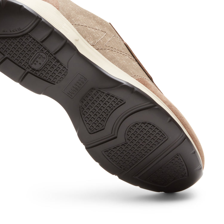 Fabric and suede sneaker 