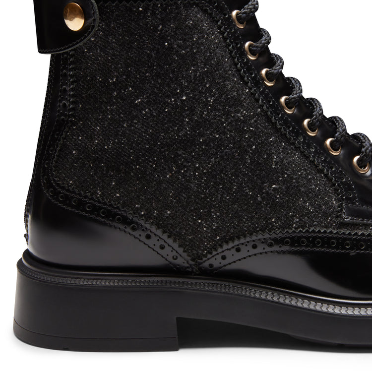 Bottines à lacets en cuir pour femmes