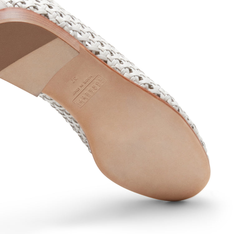 Mocassino Brera in pelle intrecciata da donna