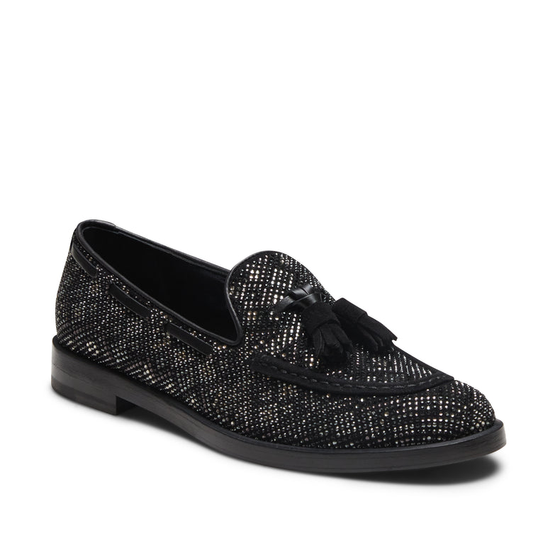 Mocassino Brera in suede e strass