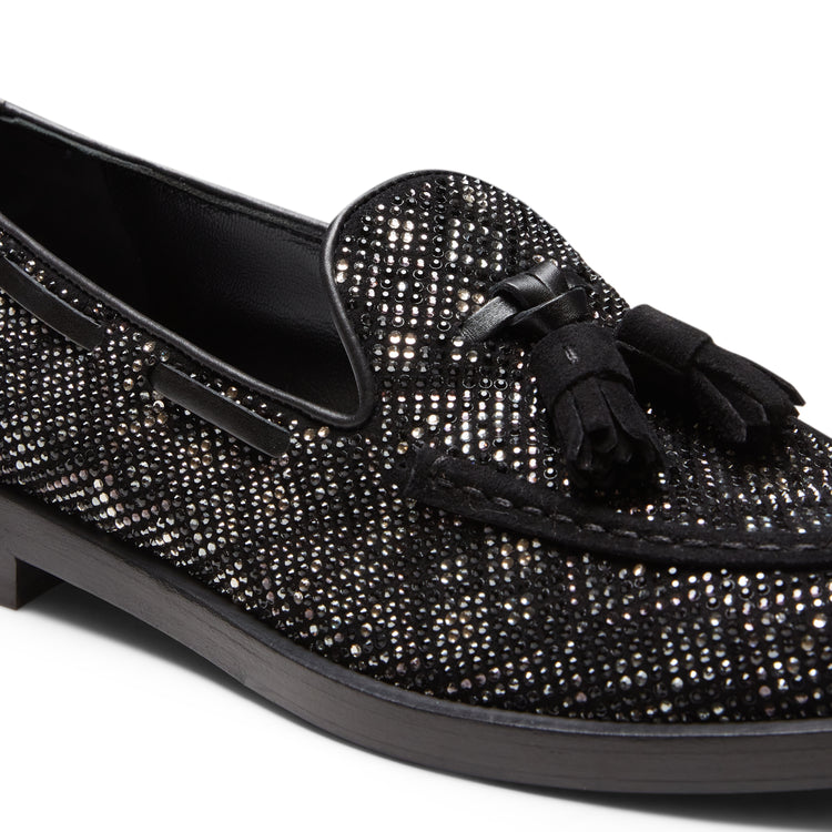 Mocassino Brera in suede e strass