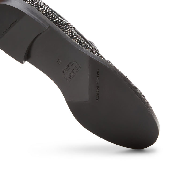 Mocassino Brera in suede e strass