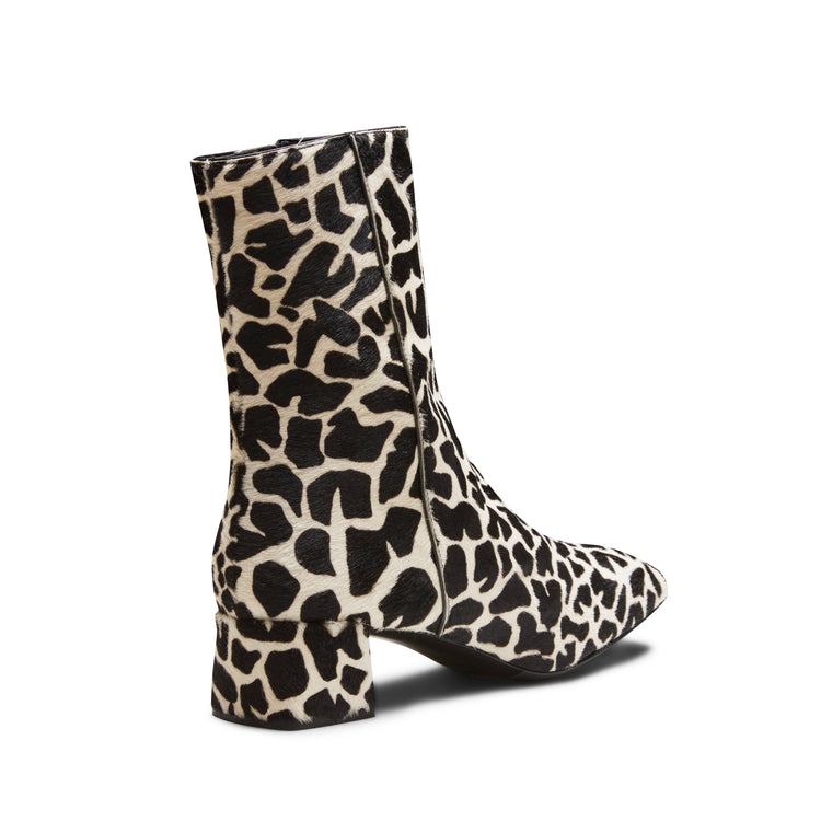 Stivaletto in pelle animalier
