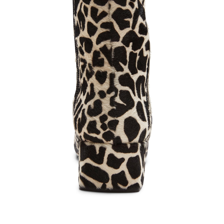 Stivaletto in pelle animalier