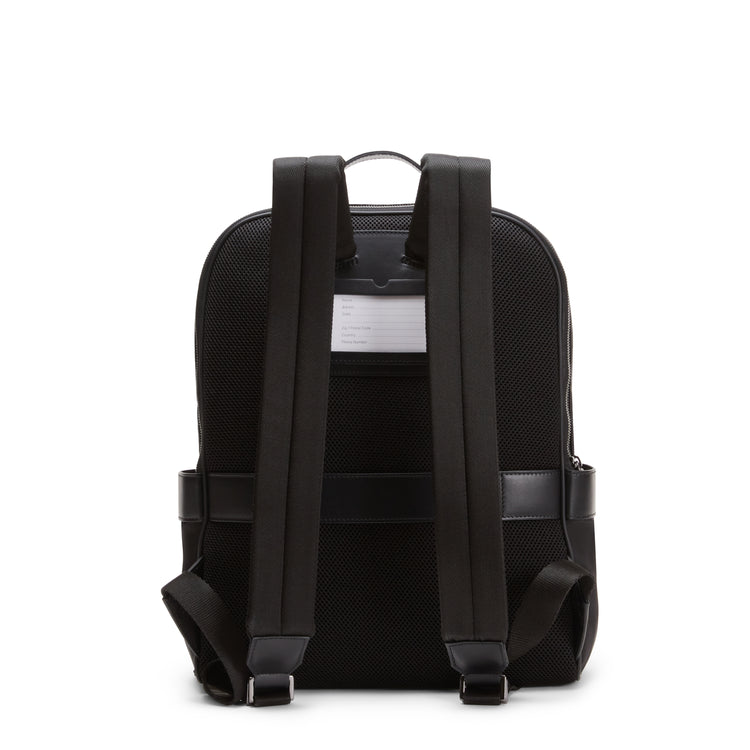 Rucksack aus technischem Gewebe und Leder für Herren