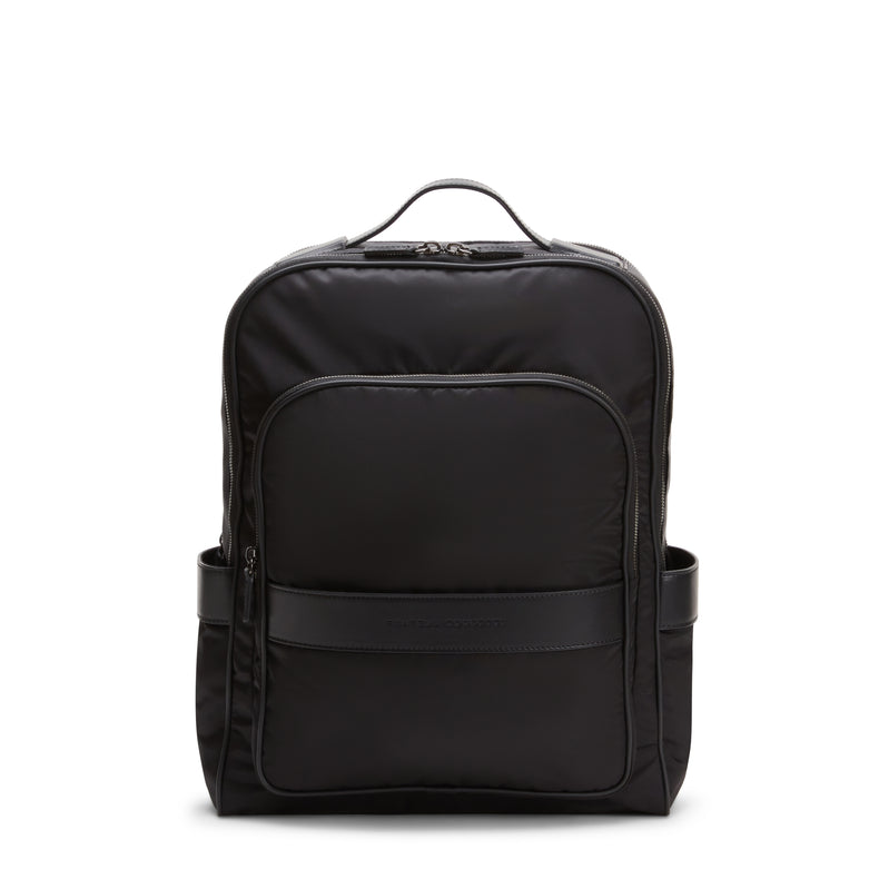 Rucksack aus technischem Gewebe und Leder für Herren