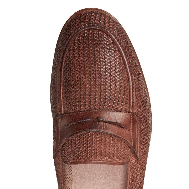 Herrenloafer aus geflochtenem Leder