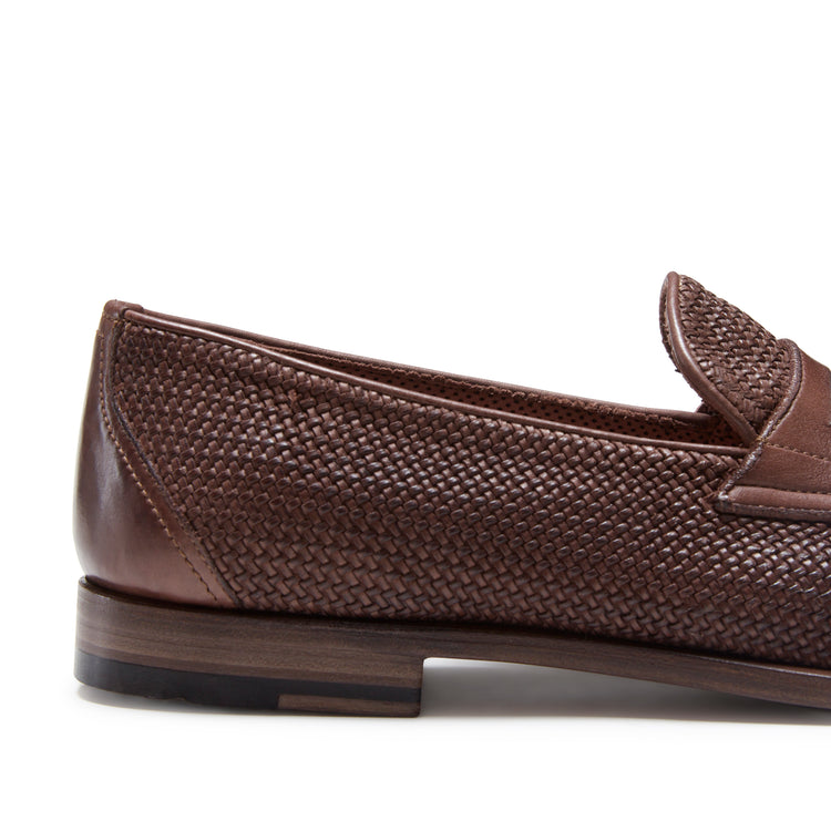 Herrenloafer aus geflochtenem Leder