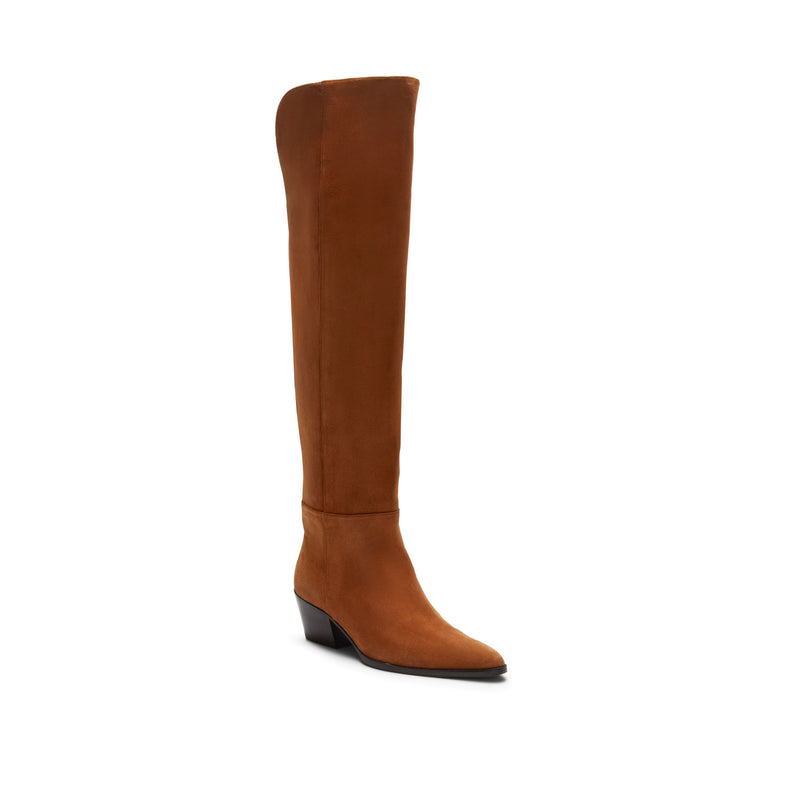 Stiefel aus Veloursleder 