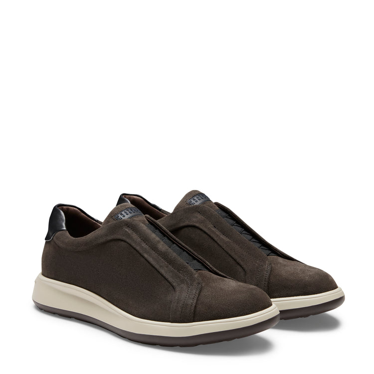 Sneaker in suede da uomo antracite