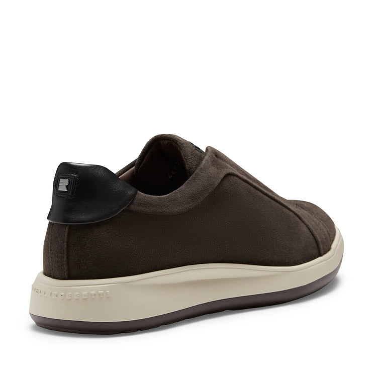 Sneaker in suede da uomo antracite