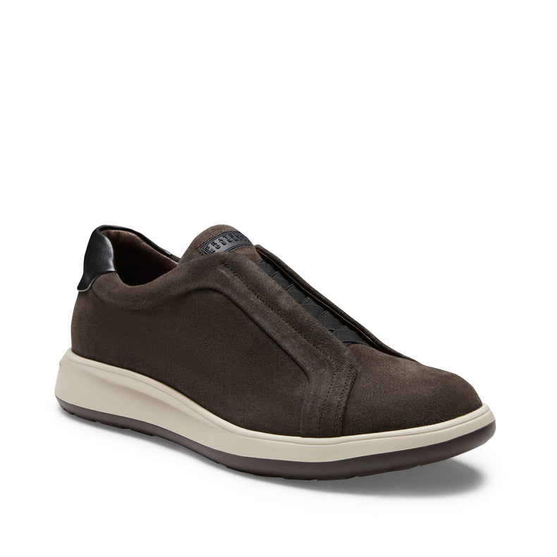 Sneaker in suede da uomo antracite