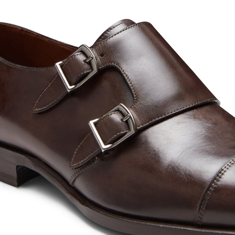 Derby mit Doppelschnalle aus Leder